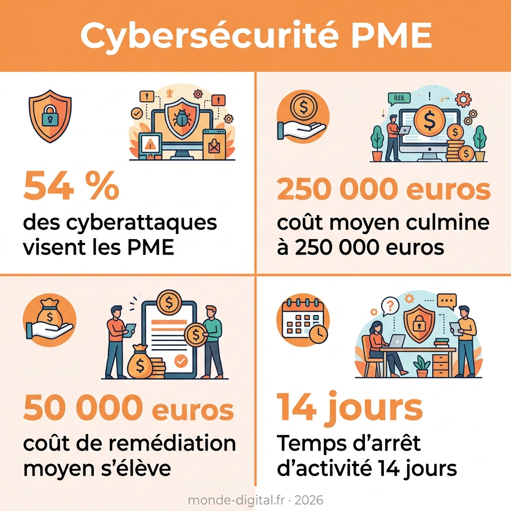 Infographie — cybersécurité PME